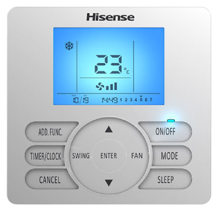 Центральный пульт управления Hisense YJE-C01TE Центральный пульт управления Hisense YJE-C01TE